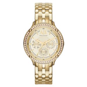 Armani Exchange Women’s Quartz Gold Stainless Steel Gold Dial 40mm Watch AX5408