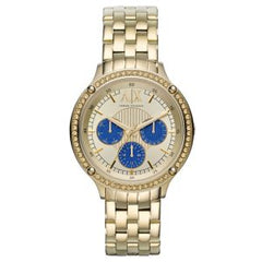 Armani Exchange Women’s Quartz Gold Stainless Steel Gold Dial 40mm Watch AX5409