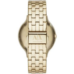 Armani Exchange Women’s Quartz Gold Stainless Steel Gold Dial 40mm Watch AX5409