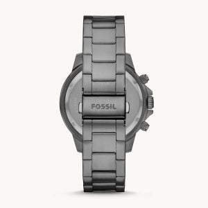 Fossil Men’s Chronograph Grey Stainless Steel Grey Dial 45mm Watch BQ2491