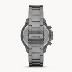 Fossil Men’s Chronograph Grey Stainless Steel Grey Dial 45mm Watch BQ2491