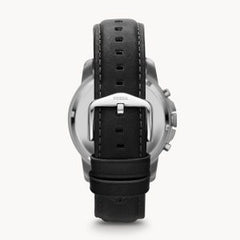 Fossil Men’s Quartz Black Leather Strap Black Dial 44mm Watch FS4812