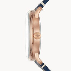 Fossil Men’s Quartz Leather Strap Blue Dial 42mm Watch FS5274