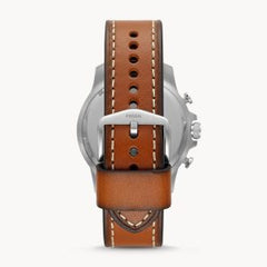 Fossil Men’s Quartz Leather Strap Blue Dial 46mm Watch FS5602