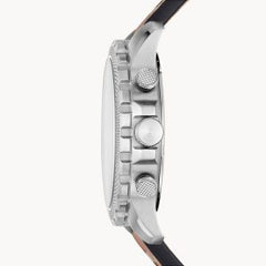 Fossil Men’s Quartz Leather Strap Blue Dial 46mm Watch FS5602