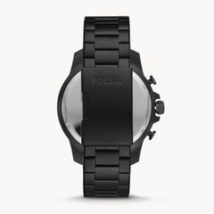 Fossil Men’s Chronograph Quartz Black Stainless Steel Black Dial 46mm Watch FS5603