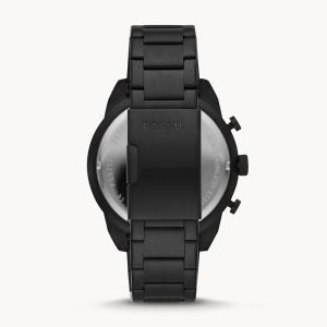 Fossil Men’s Chronograph Quartz Stainless Steel Black Dial 50mm Watch FS5712