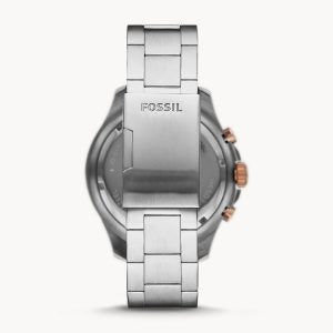 Fossil Men’s Chronograph Quartz Stainless Steel Black Dial 46mm Watch FS5768