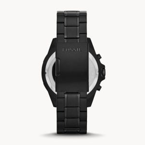 Fossil Men’s Chronograph Quartz Stainless Steel Black Dial 44mm Watch FS5773
