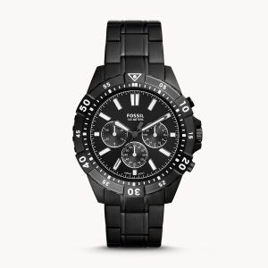 Fossil Men’s Chronograph Quartz Stainless Steel Black Dial 44mm Watch FS5773