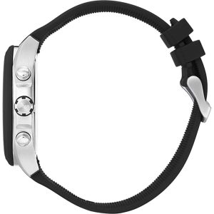 Hugo Boss Men’s Quartz Black Silicone Strap Black Dial 44mm Watch 1513716
