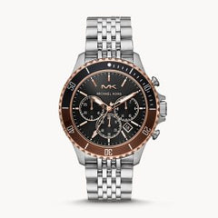 Michael Kors Men’s Stainless Steel Black Dial 44mm Watch MK8725