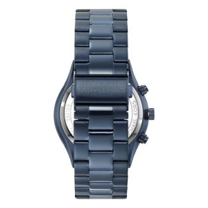 Michael Kors Men’s Quartz Blue Stainless Steel Grey Dial 44mm Watch MK8918