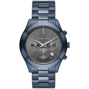 Michael Kors Men’s Quartz Blue Stainless Steel Grey Dial 44mm Watch MK8918