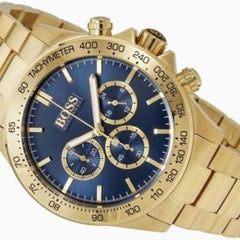 Hugo Boss Men’s Chronograph Quartz Stainless Steel Blue Dial 44mm Watch 1513340