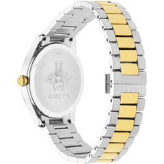 Gucci Unisex Swiss Made Quartz Stainless Steel Silver Dial 38mm Watch YA1264075