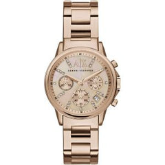 Armani Exchange Women’s Quartz Rose Gold Stainless Steel Rose Gold Dial 36mm Watch AX4326