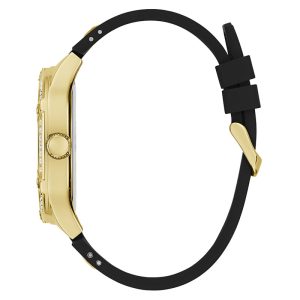 Guess Men’s Quartz Black Silicone Strap Black Dial 46mm Watch GW0641G2
