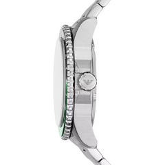 Emporio Armani Men’s Quartz Silver Stainless Steel Black Dial 42mm Watch AR11589