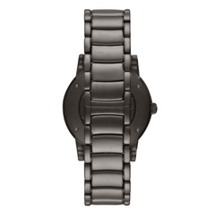 Emporio Armani Men’s Automatic Grey Stainless Steel Black Dial 43mm Watch AR60010