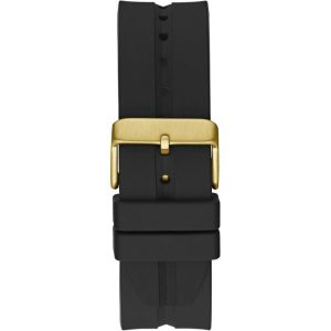 Guess Men’s Quartz Black Silicone Strap Black Dial 42mm Watch GW0637G2