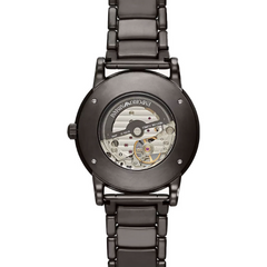 Emporio Armani Men’s Automatic Grey Stainless Steel Black Dial 43mm Watch AR60010