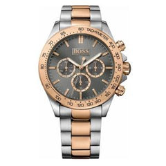 Hugo Boss Men’s Two-Tone Rose Gold Silver Watch 1513339