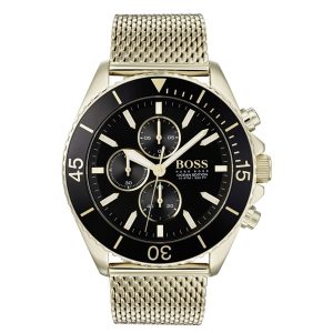 Hugo Boss Men’s Chronograph Quartz Stainless Steel Black Dial 48mm Watch 1513703