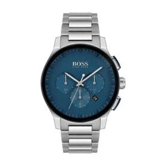 Hugo Boss Men’s Chronograph Quartz Stainless Steel Blue Dial 44mm Watch 1513763