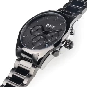 Hugo Boss Men’s Chronograph Quartz Stainless Steel Grey Dial 44mm Watch 1513364