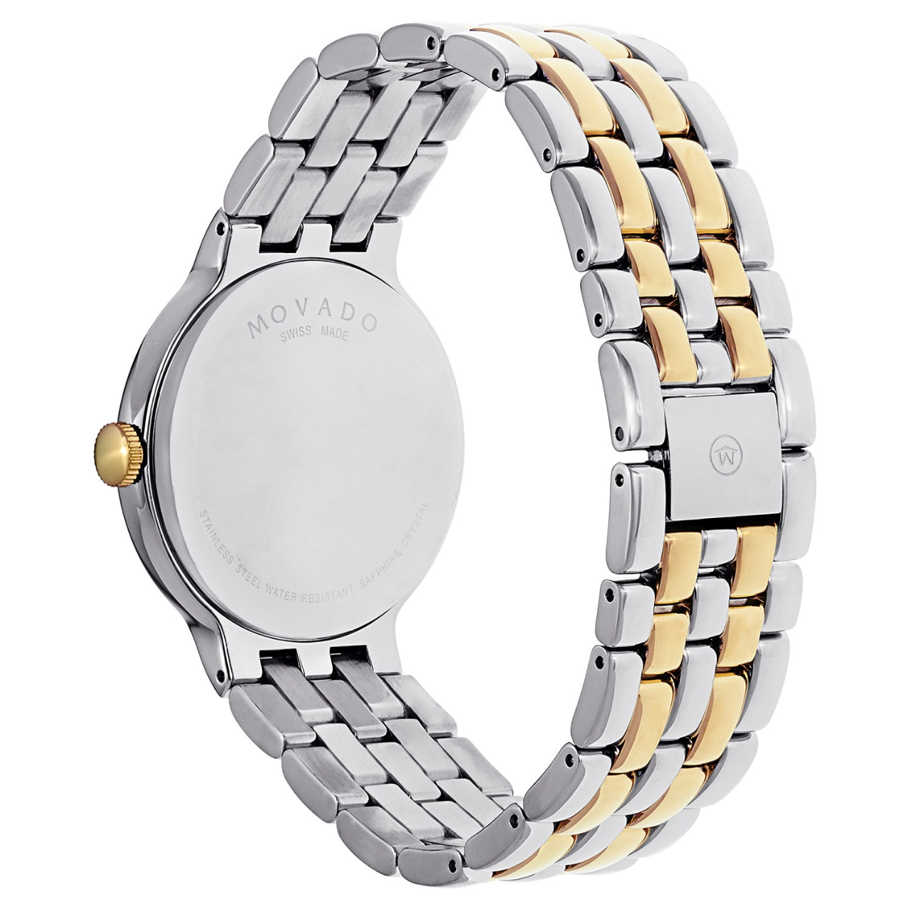 Movado Men’s Quartz Swiss Made Stainless Steel Black Dial 38mm Watch 0606932