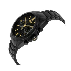 Hugo Boss Men’s Chronograph Quartz Stainless Steel Black Dial 45mm Watch 1513277 Comes with Hugo Boss Packaging
