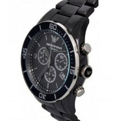 Emporio Armani Men’s Chronograph Stainless Steel Black Dial 43mm Watch AR1429