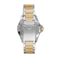Emporio Armani Men’s Quartz Two-tone Stainless Steel Green Dial 42mm Watch AR80063