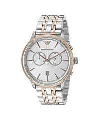 Emporio Armani Men’s Stainless Steel Silver Dial 43mm Watch AR1826