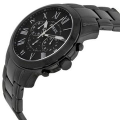 Fossil Men’s Quartz Stainless Steel Black Dial 44mm Watch FS4832