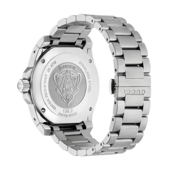 Gucci Men’s Swiss Made Quartz Stainless Steel Blue Dial 45mm Watch YA136203
