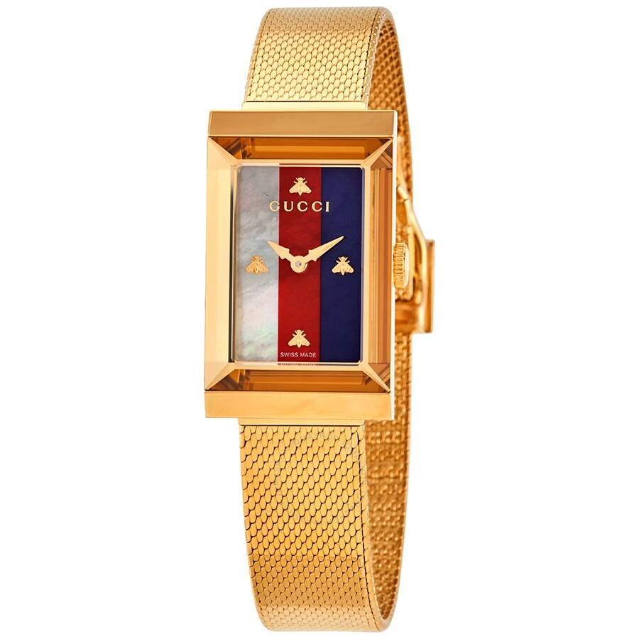 Gucci Women’s Swiss Made Quartz Stainless Steel Multi 21mm Watch YA147410