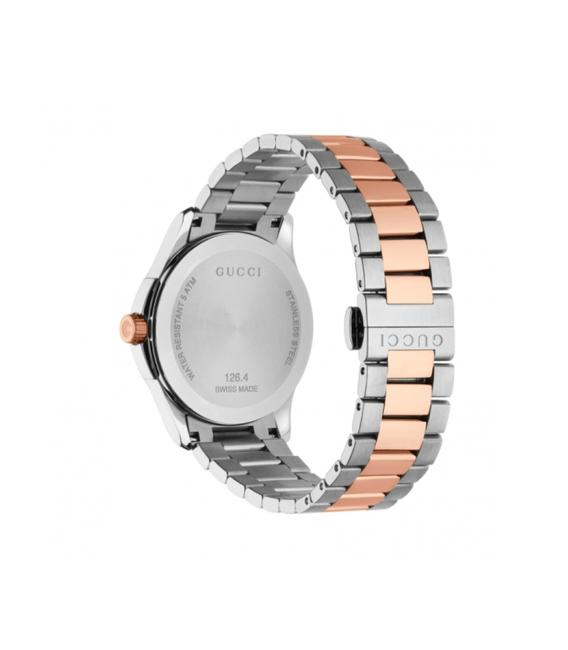 Gucci Unisex Swiss Made Quartz Stainless Steel Grey Dial 38mm Watch YA126446