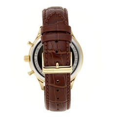 Hugo Boss Men’s Quartz Brown Leather Strap Champagne Dial 42mm Watch 1513545