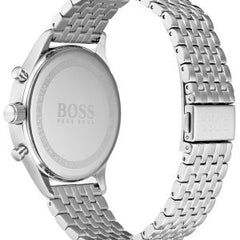 Hugo Boss Men’s Chronograph Quartz Stainless Steel Blue Dial 44mm Watch 1513653
