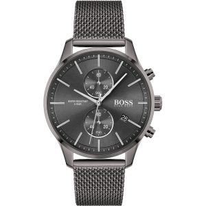 Hugo Boss Men’s Quartz Stainless Steel Grey Dial 42mm Watch 1513870