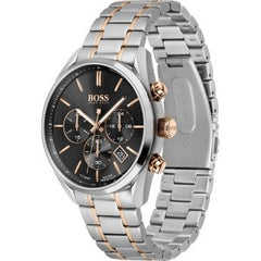 Hugo Boss Men’s Chronograph Stainless Steel Black Dial 44mm Watch 1513819