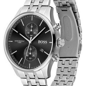 Hugo Boss Men’s Quartz Stainless Steel Black Dial 42mm Watch 1513869