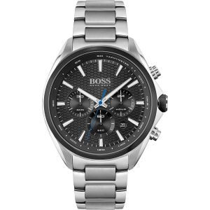 Hugo Boss Men’s Quartz Stainless Steel Black Dial 46mm Watch 1513857