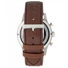 Hugo Boss Men’s Quartz Leather Strap Silver Dial 44mm Watch 1513495