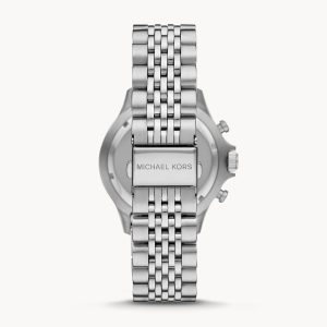Michael Kors Men’s Stainless Steel Black Dial 44mm Watch MK8725