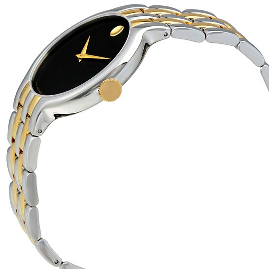 Movado Men’s Quartz Swiss Made Stainless Steel Black Dial 38mm Watch 0606932