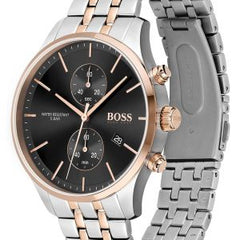 Hugo Boss Men’s Chronograph Stainless Steel Black Dial 42mm Watch 1513840