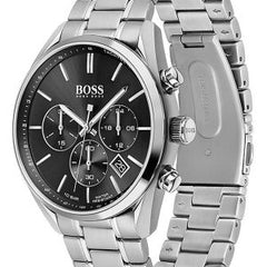 Hugo Boss Men’s Quartz Stainless Steel Black Dial 44mm Watch 1513871